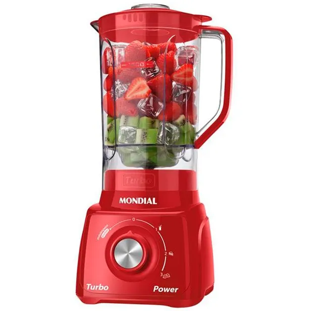 LICUADORA MONDIAL TURBO POWER L-99FR- RED 220V